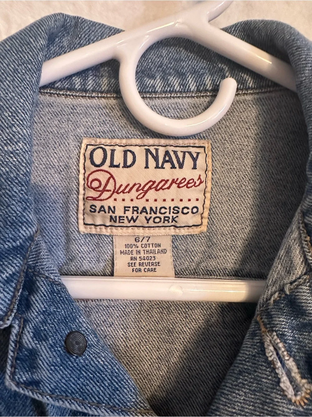 Vintage kids Old Navy Light Blue Denim Dungarees Jacket